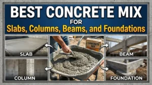 Best Concrete Mix for Slabs, Columns, Beams, and Foundations