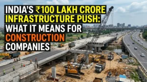 India’s ₹100 Lakh Crore Infrastructure Push: What It Means for Construction Companies