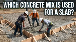 Which concrete mix is used for a slab?